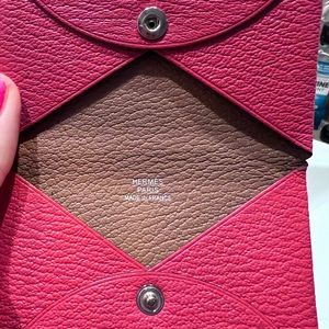 Hermès Calvi Verso Card Holder authentic